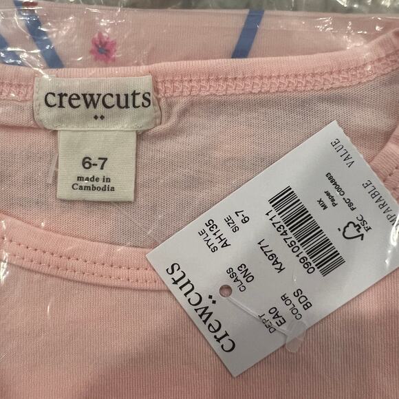 NWT J. Crew Girls' Pink Heart & Bicycle Graphic Cotton Tee - Picture 5 of 8